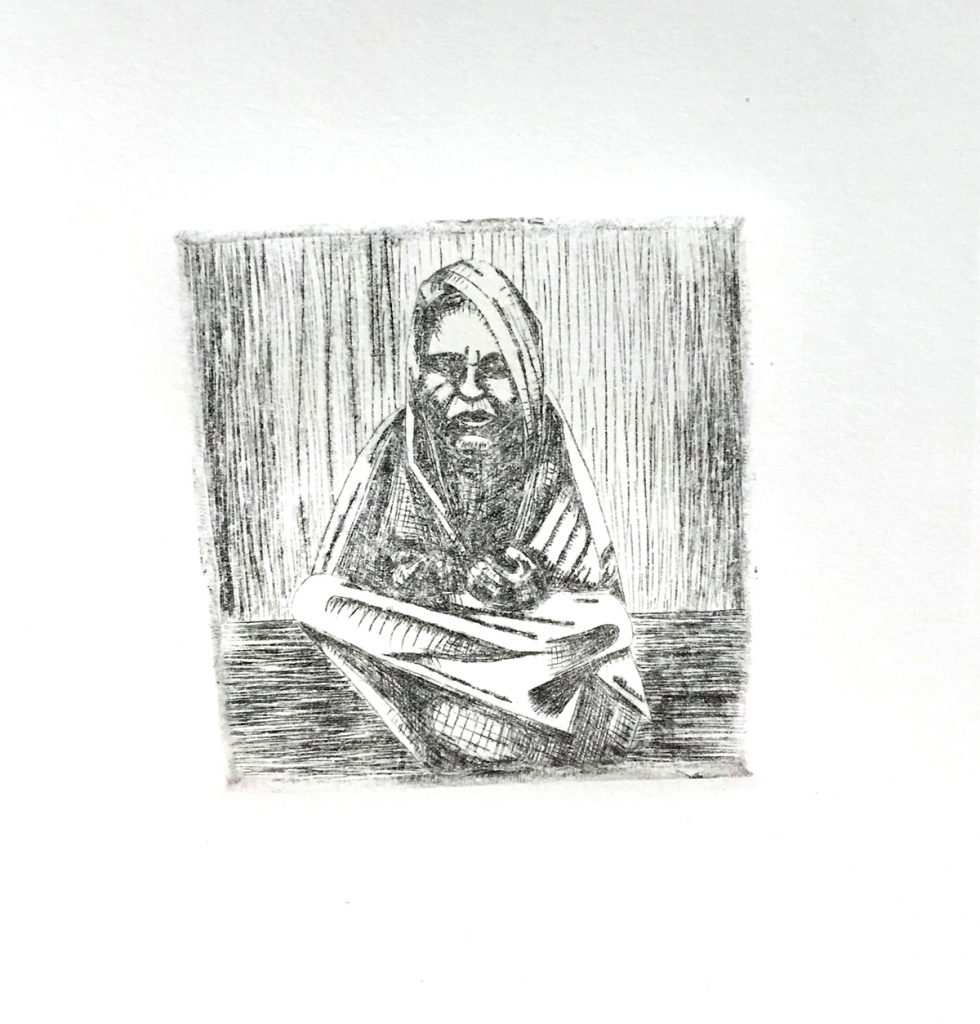 Drypoint intaglio example