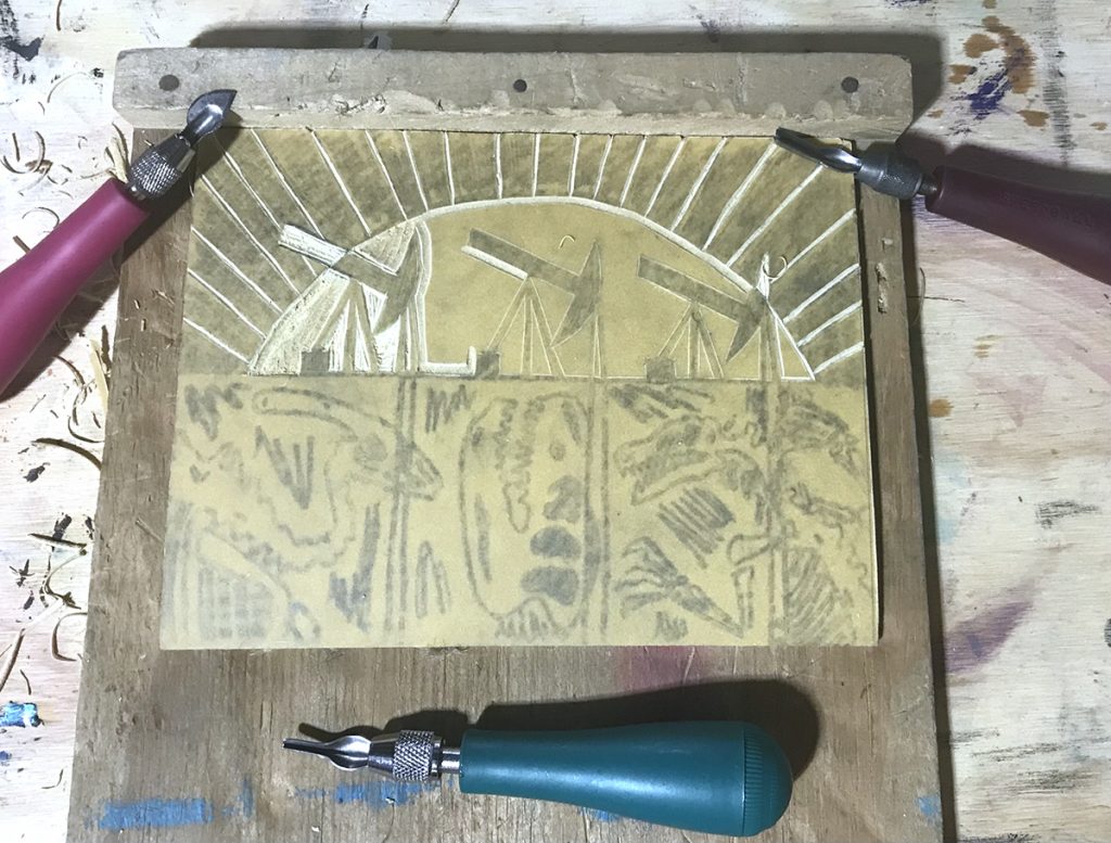 Linocut Block 