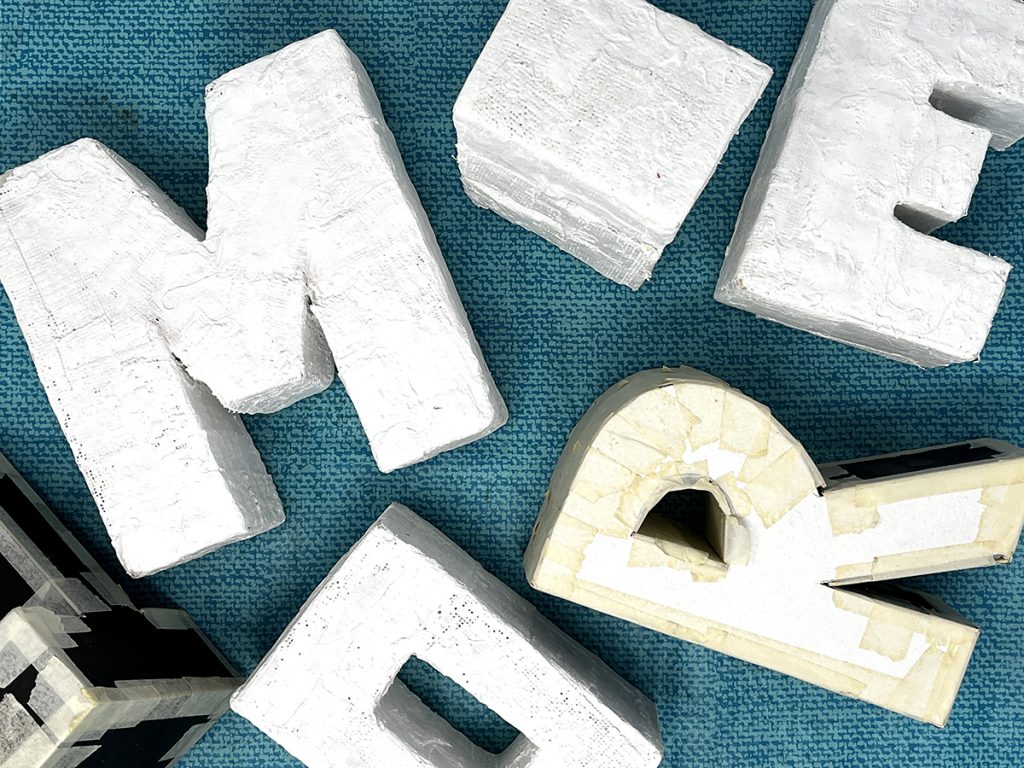 plaster letters